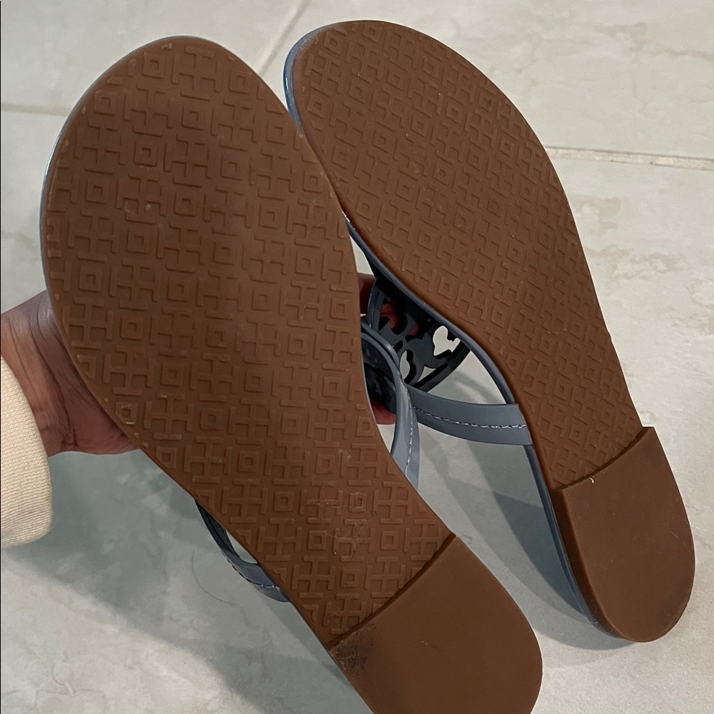 Tory Burch Miller Thong Sandal Size 7 Blue/grey - Picture 4 of 4
